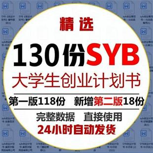 大学生syb创新创业计i划书比赛新版BP项目大赛路演PPT作业word范