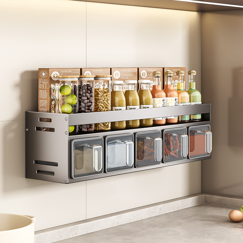 厨房调料置物架免打孔壁挂