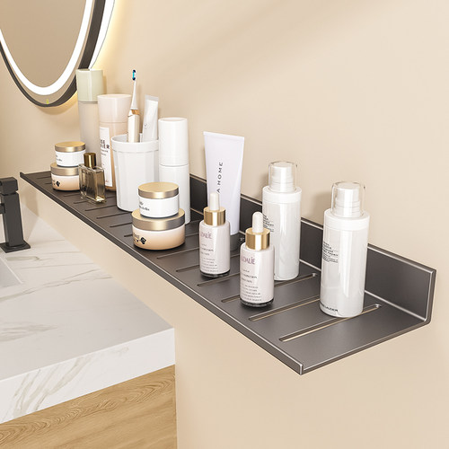 洗手台置物架免打孔挂墙上洗脸盆镜前柜下洗漱台洗手池收纳架子