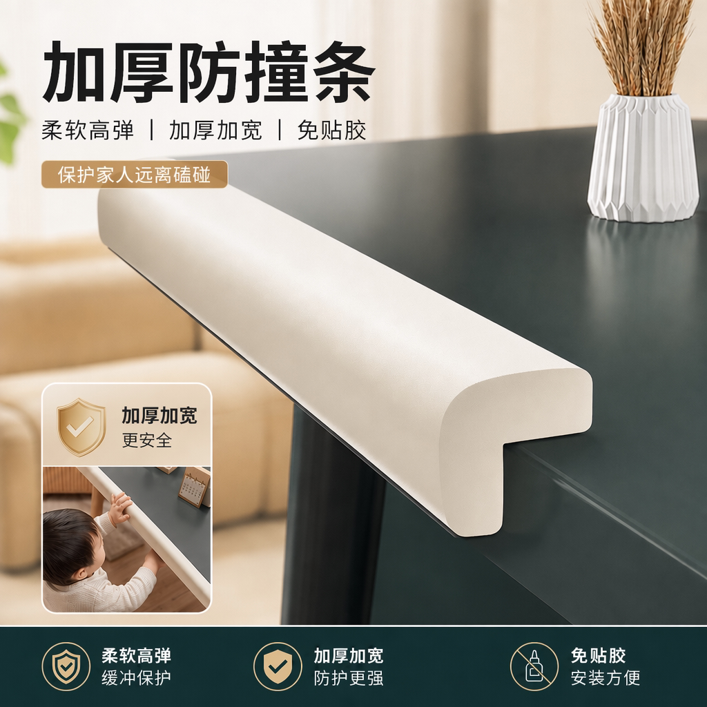 墙面护角防磕碰直角客厅圆弧阳角条护角条双面胶门角防撞护角自粘