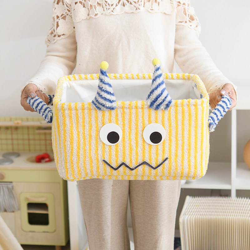 多巴胺小怪兽玩具收纳筐 车载零食筐 儿童房玄关整理箱,收纳整理,收纳筐,淘宝优惠券,粉丝福利购,淘宝优惠卷