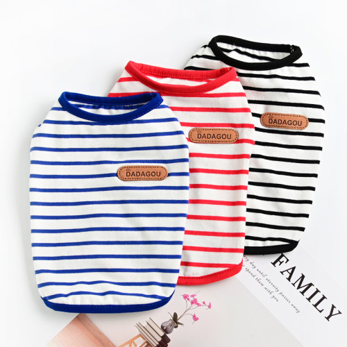 纯棉狗狗衣服小猫咪背心夏季薄款