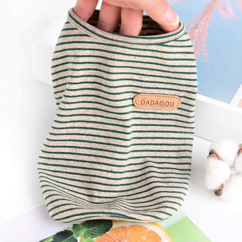 弹力纯棉狗狗衣服猫背心夏季薄款