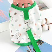 宠物猫咪小狗狗夏天衣服带牵引绳小型犬比熊泰迪背心纯棉春秋薄款