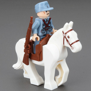 适用于乐高第三方积木人仔人偶武器装备兵人拼装士兵军事模型玩具