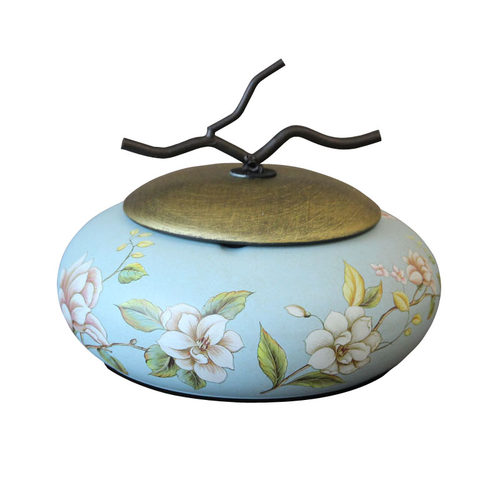 精选美式陶瓷烟灰k缸 欧式覆古带盖x烟灰缸 茶几装饰工艺摆设品创