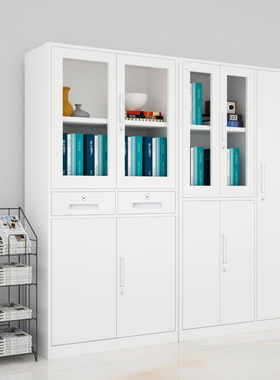 精选速发办公黑色文件柜矮柜钢制铁皮G资料档案柜财务凭证收纳柜