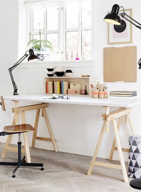 精选落地灯长臂折叠网红insLED三档调光简约客厅S卧室护眼书房办