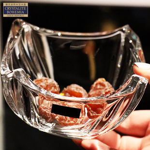 精选捷克进口欧式 水晶玻璃大小K号水果盘碗斗盆沙拉碗茶几