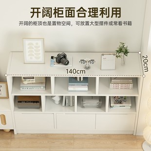 优选书架落地置物架客厅沙发边柜一体靠墙边柜卧室床Y边隔断书柜