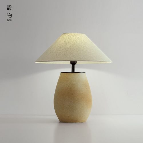精选侘寂风陶罐胚台灯具s创意卧室床头日式装饰摆件酒店复古新中
