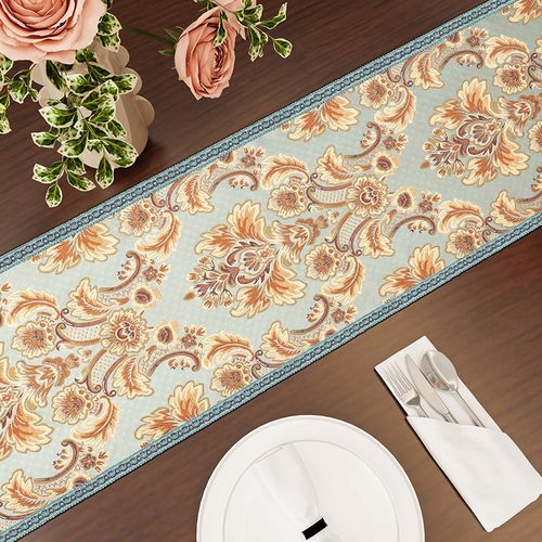 精选防水桌旗古典美式复古垫布桌布高端高级感法式餐桌Y长条电视