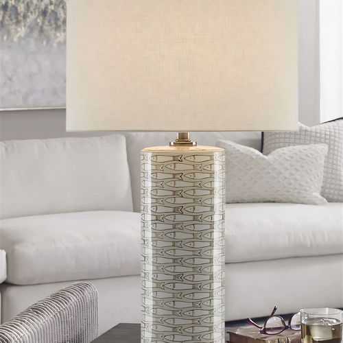 精选美式轻奢陶瓷台灯卧室u床头灯覆古风格新中式简约时尚设计师