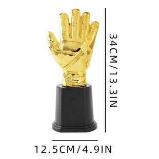 精选足球a奖杯创意树胶守门员定制门将手套小金人纪念品比赛刻字
