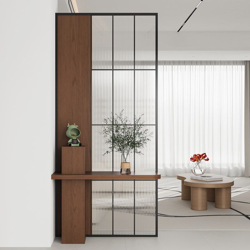 精选入户正对门隔断屏风中式客厅玄关H柜家用卧室长虹玻璃简约现