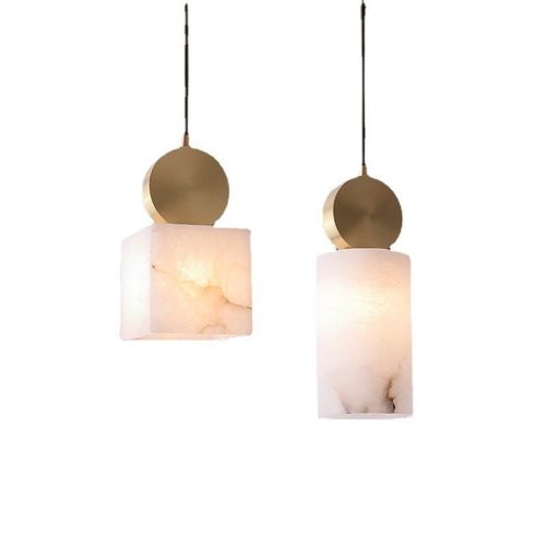 精选设计师款新中式n云石卧室床头吊灯北欧创意网红餐厅现代个性