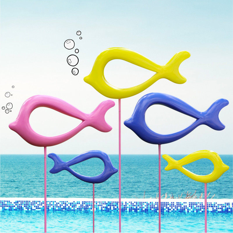 优选户外简约几何抽象鱼装饰海洋玻璃钢雕K塑假山水池欧式仿真鱼,家居饰品,户外/庭院摆件,淘宝优惠券,粉丝福利购,淘宝优惠卷