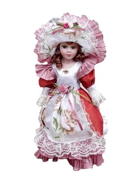 优选41厘米俄罗斯陶瓷洋娃娃家居美屋装饰摆件欧美收X藏少女心礼