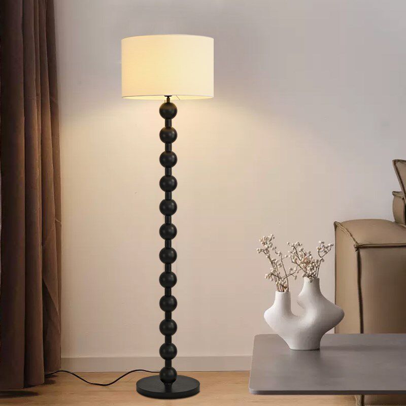 优选法式中古实木葫芦客厅落地灯复古G侘寂风氛围沙发旁立式装饰