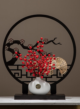 优选电视柜装饰品摆件新中式酒柜家D居客厅轻奢高端玄关古风茶几