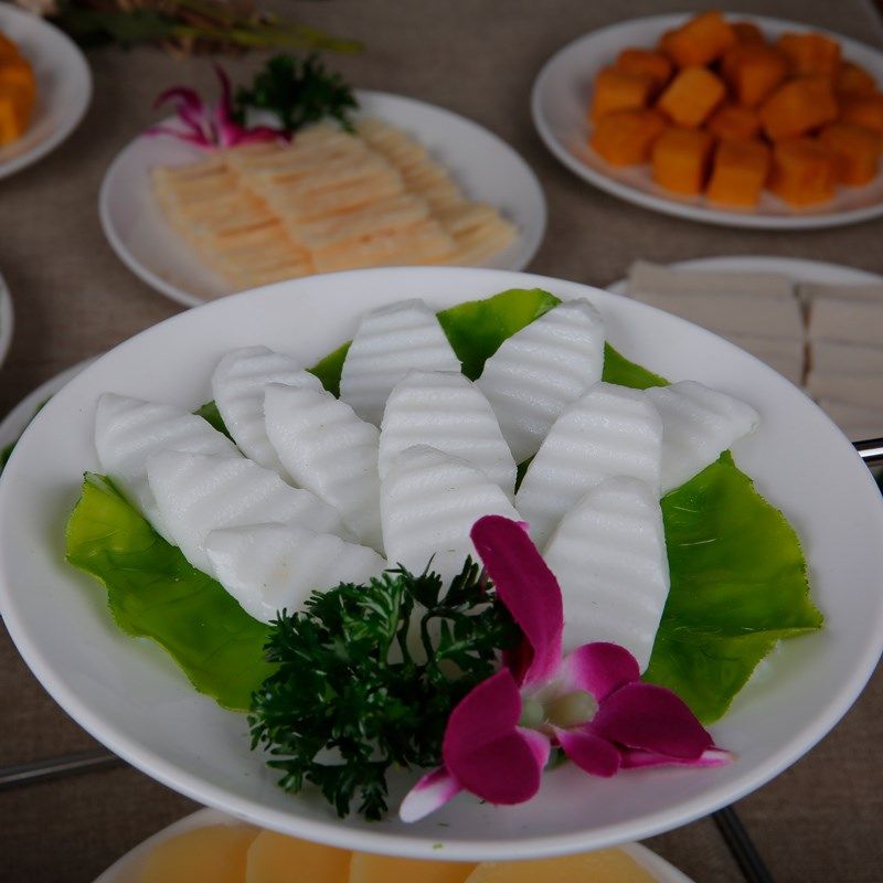 优选新品a仿真菜品模型餐饮道具火锅菜展示玉米豆腐明档素菜食物