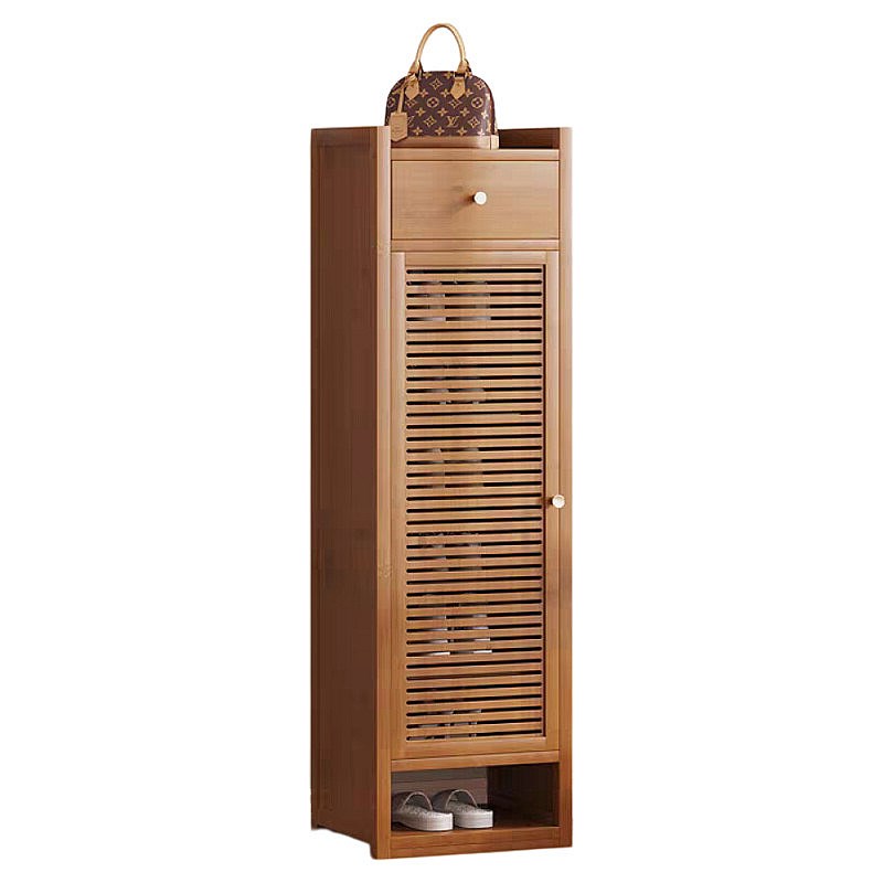 优选入户鞋柜单门迷你小r户型窄高立式家用门口室内带抽屉长40cm