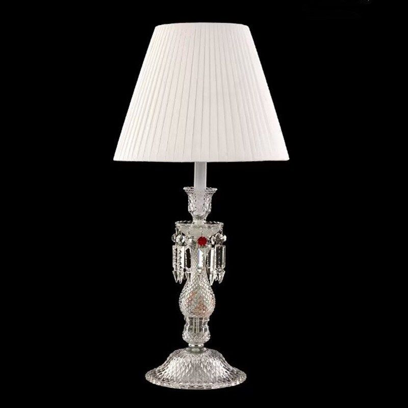 优选法式轻奢水晶台灯温馨卧y室床头欧式田园别墅客厅奢华复古装