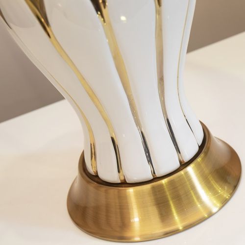 优选美式简约客厅卧n室床头灯陶瓷台灯家用温馨布艺儿童房小台灯