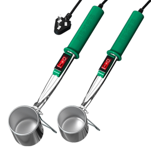 熔锡炉 焊锡锅直柄手持锡锅大功率500瓦小型锡炉电烫锡焊锡炉电工