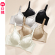 芬腾内衣女薄款 大胸显小聚拢防下垂收副乳记忆钛圈性感光面文胸罩