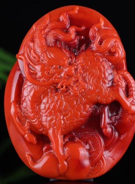 凉山保山南红玛瑙吊坠生肖马牌挂件红色马雕件苏工男女款唐马把件