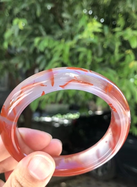 南红玛瑙手镯手串链子平安扣无事牌戒指无胶原旷九口料