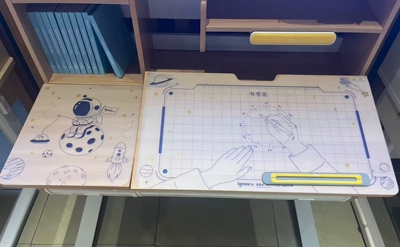 适合爱果乐学习桌垫透明水晶TpU爱果乐学习桌定制桌垫