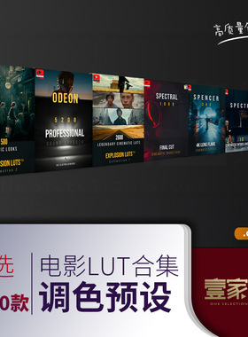 lut调色滤镜预设插件电影感调色PRPS达芬奇FCPX剪映欧美人文时尚