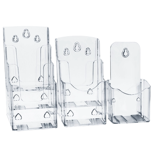 A5三层展示架透明亚克力资料架挂墙报刊杂志画册摆放目录架宣传册DM单页架单/双层彩页架3/4层多层收纳名片盒