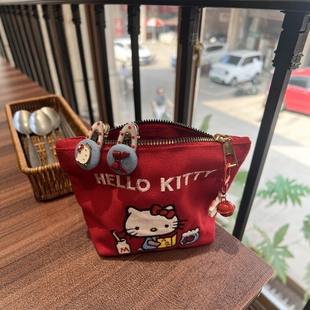 HelloKitty零钱包卡包一体女款轻薄小巧2025新款学生护照迷你小包