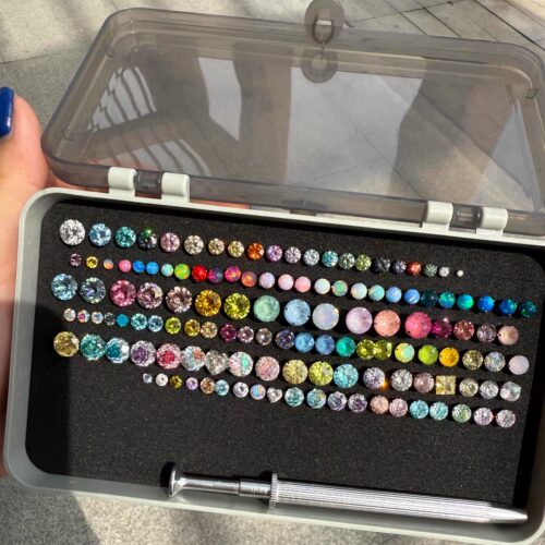 耳钉首饰盒收纳盒耳针耳环收纳神器饰品海绵孔饰品展示框胸针别针