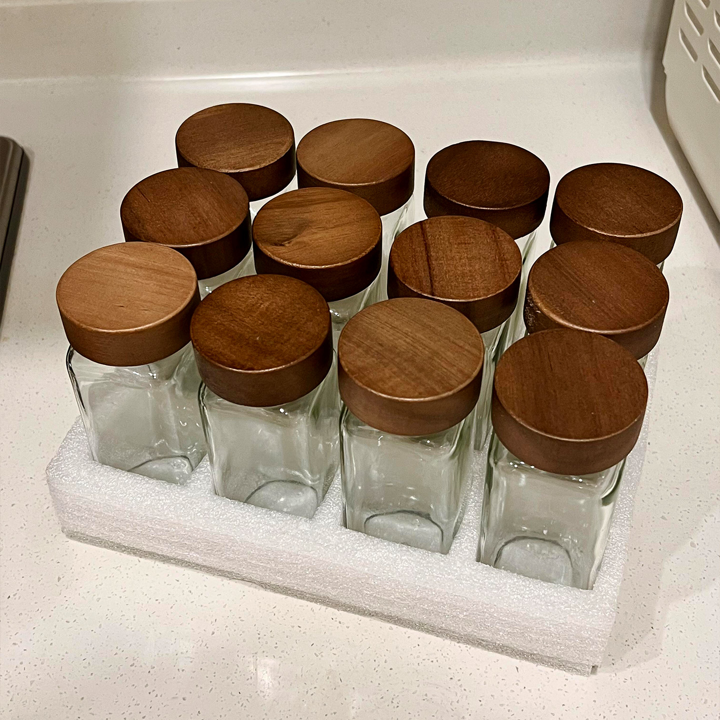 相思木调料瓶罐全套装厨房专用玻璃调料罐胡椒撒料调味品家用分装