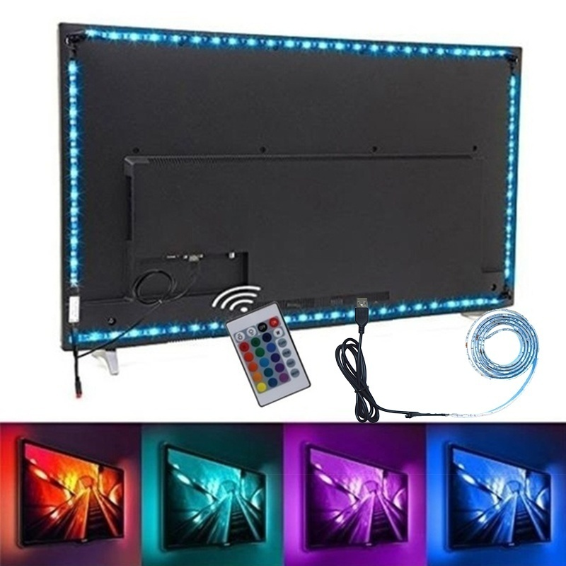 USB 5V LED CoLoR RainBow STRip LighT TV BaCkgRoUnD LighTing