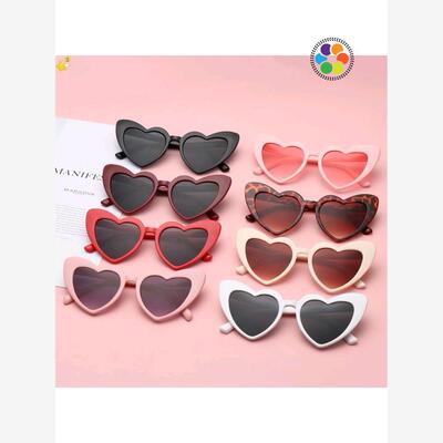 Heart Sunglasses Women Brand Designer Cat Eye Sun Glasses Fe