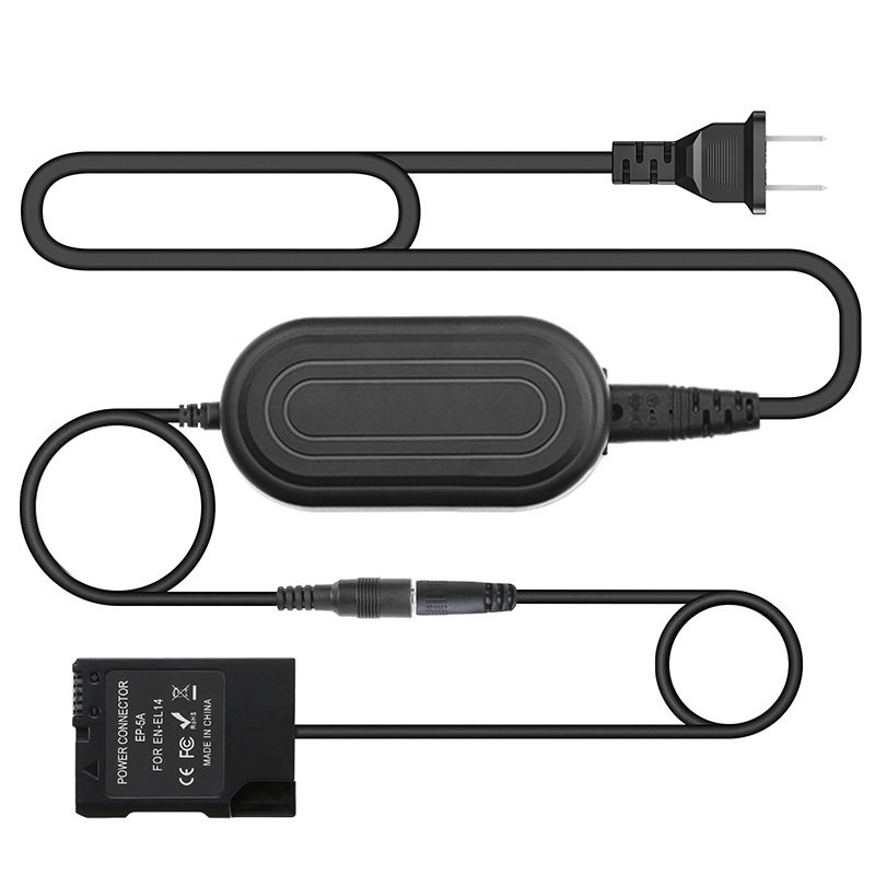 沣标EN-EL14假电池适用尼康相机D3100 D3200 D5100 USB供电适配器