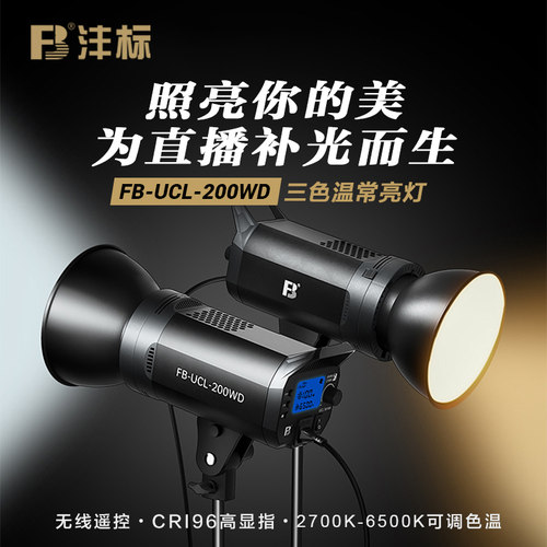 沣标直播灯补光灯200W摄影灯
