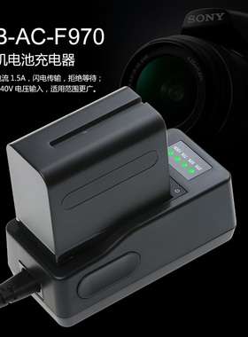 沣标NP-F970充电器适用索尼摄像机电池F550 F750  F980 1.5A快充