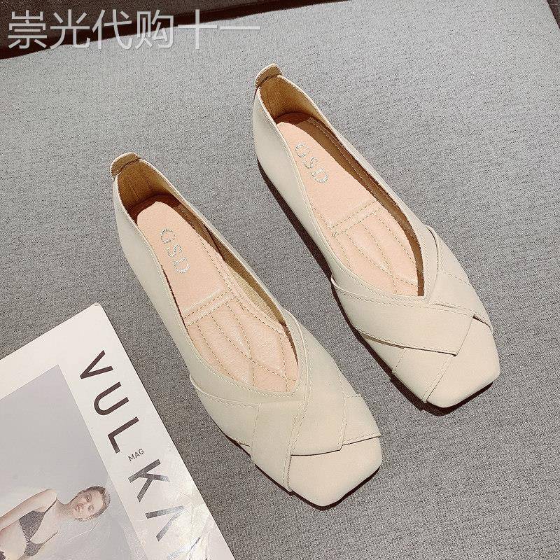 女式软底平底鞋2025新款春夏仙女风格浅口懒人豆豆鞋一步