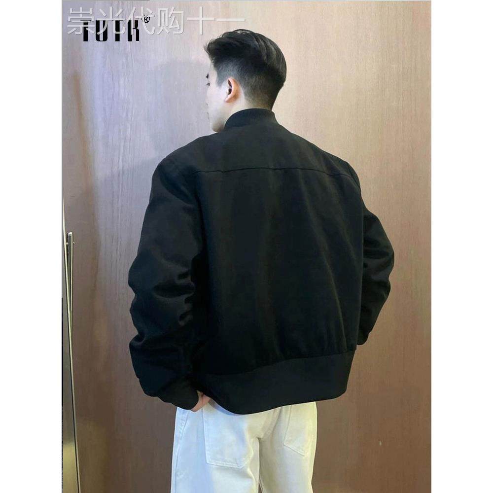 飞行员外套男款秋冬季潮牌宽松cleanfit短款夹克美式高级感棒球服