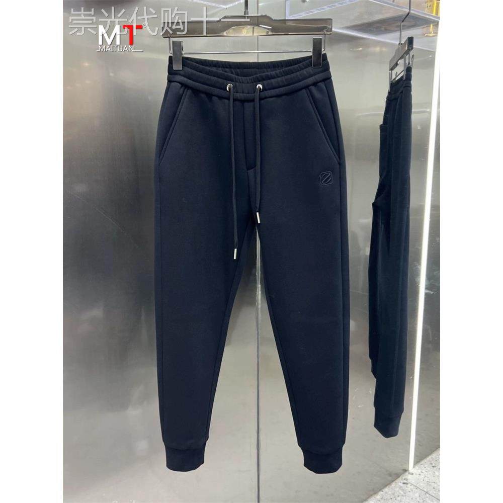 高端休闲卫裤男士春秋冬季2025新款束脚男裤宽松小脚运动裤子男款