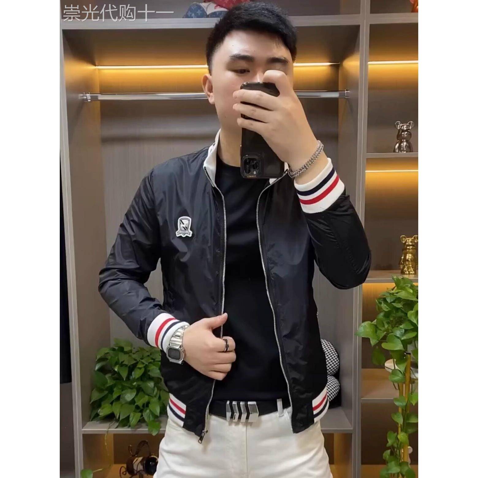 男式上衣2025春秋季新款时尚品牌商务容易搭配休闲男式上衣韩式修