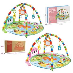 婴儿健身架趣味游戏毯0 12个月宝宝爬爬脚踏音乐钢琴早教玩具