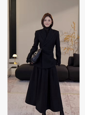 DENGDAHA「职场启示录」通勤风 西装肌理挺括上衣外套HBZXP720080