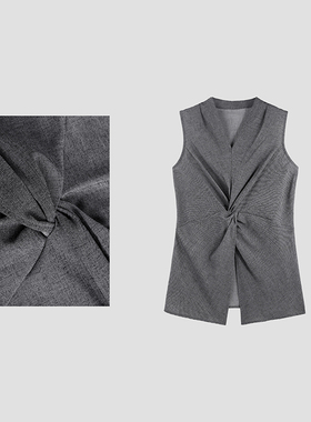 「大哈」韩式时尚风背心无袖不规则气质上衣SHBZW917689